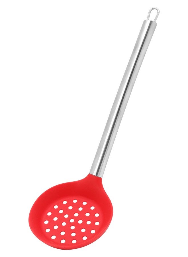 Clazkit ملعقة كلازكيت المثقبة ذات رأس مغطى بطبقة سيليكون قوية ومقبض من الفولاذ المقاوم للصدأ يبقى بارداً، YH855 - Image 1